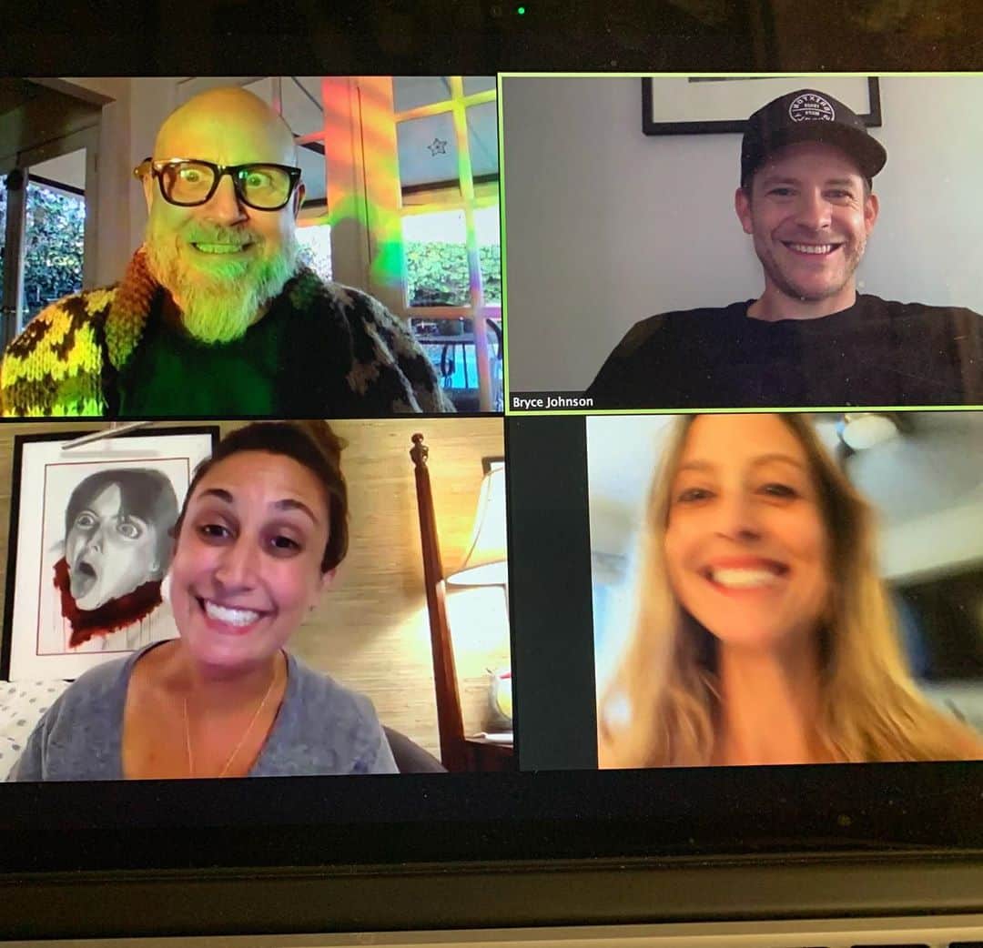 ブライス・ジョンソンのインスタグラム：「Willow Creek Zoom reunion. Love these guys so much!! . . #willowcreek #zoomreunion #bigfootisreal」