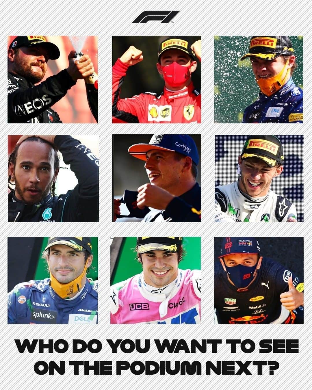 F1さんのインスタグラム写真 - (F1Instagram)「9️⃣ podium finishers in 2020, who's next? 🏆🤔⁣⁣ ⁣⁣ #F1 #Formula1 #Motorsport #Sport #Racing」9月21日 3時22分 - f1