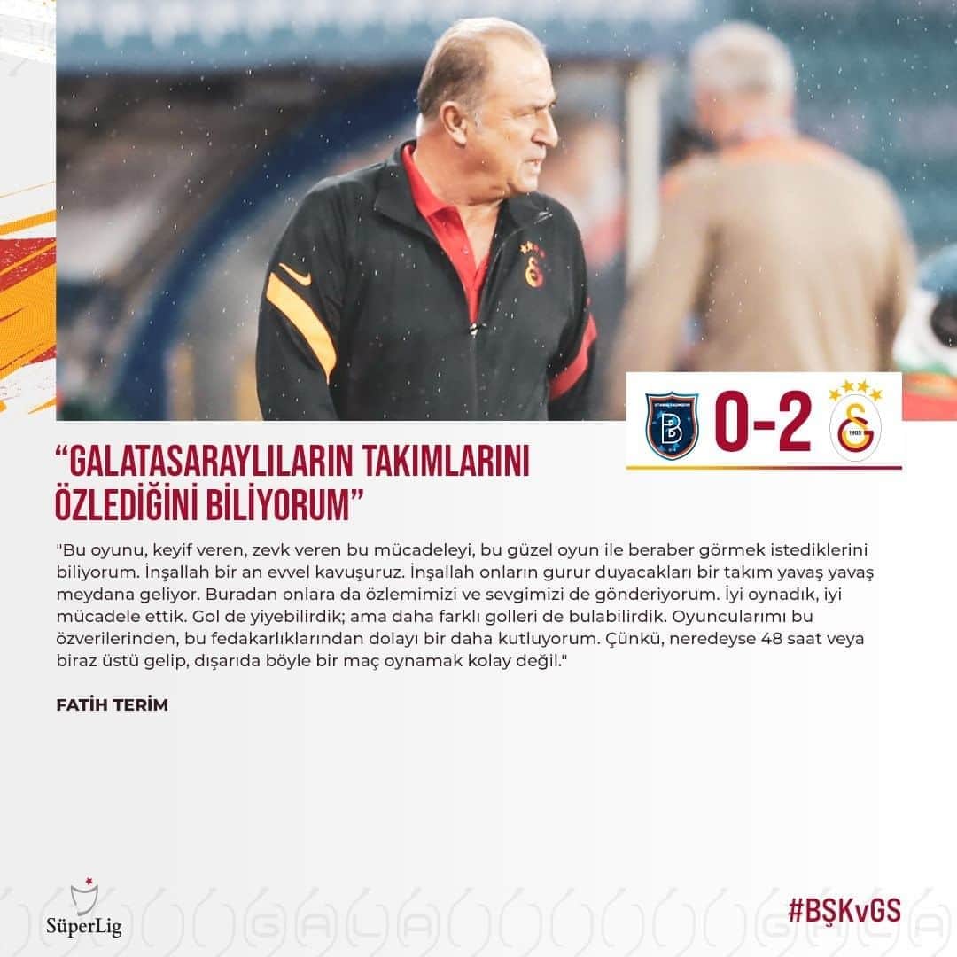 ガラタサライSKさんのインスタグラム写真 - (ガラタサライSKInstagram)「Teknik direktörümüz Fatih Terim'den açıklamalar #BŞKvGS」9月21日 4時35分 - galatasaray
