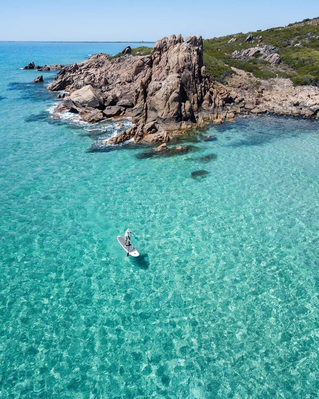Australiaさんのインスタグラム写真 - (AustraliaInstagram)「In @westernaustralia’s #Dunsborough, SUP stands for ‘slice of unbelievable paradise’! 💦 @elisehalina and @goldykilner were lucky enough to have this secluded beach all to themselves when cruising through the crystal-clear waters of @australias_southwest near @margaretriver on a stand-up paddleboard. Known for its secret coves, stunning coastal trails and close proximity to the region’s top #wineries - there are endless reasons why this idyllic spot in #WesternAustarlia is a must-visit! Tip: Book a full-day tour with @margaretrivertours and have the local guides show you around their big, beautiful backyard and all the hidden gems it has to offer. #seeaustralia #thisisWA #australiassouthwest」9月21日 5時00分 - australia