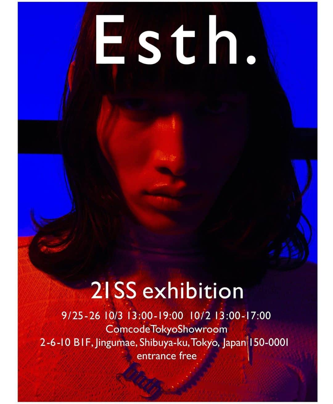 雪下まゆさんのインスタグラム写真 - (雪下まゆInstagram)「21SS EXHIBITION 9/25-26 10/3 13:00-19:00 10/2 13:00-17:00  デザイナーの雪下全日在廊しています。 アカウント　@esth.official   Comcord TOKYO SHOWROOM 2-6-10 B1F, Jingumae, Shibuya-ku Tokyo, Japan 150-0001  ーー  私がどのように携わっているのか質問を受けるのですが、私が服のデザインをして、一からチームと協力して洋服を作っています。 アクセサリーにも力を入れています。  個展と同じくらい大事な展示会です、 是非お越し下さい！  ーー  目を瞑ると意識だけがそこに漂う。 指先の感覚は繊細なレースの様に ジンワリと空間に広がり溶けていく。 そこには自己の存在への受容がある。 時間などは存在せず、全ては繋がり、 巡っていることに気づく。 すると受容は他者へと広がる。 目を開けば狭い世界が在る。 視覚は限界を齎し感覚の次元は一つ下がる。 肉体は二次的なものに過ぎない。」9月21日 15時42分 - mayuyukishita