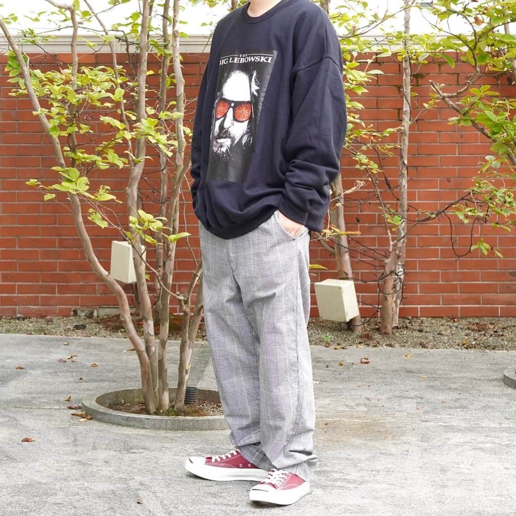 ARKさんのインスタグラム写真 - (ARKInstagram)「2020 Autumn & Winter﻿ ﻿ ﻿ 【SWEAT】﻿ ■ WACKOMARIA : THE BIG LEBOWSKI / CREW NECK SWEAT SHIRT﻿ ¥15,400- (tax in)﻿ ﻿ 【PANTS】﻿ ■ e.sen : thomas -PLAID CHECK-﻿ ¥24,200- (tax in)﻿ ﻿  ﻿ ﻿ #wackomaria #guiltyparties #paradisetokyo #ワコマリア #天国東京 #tokyohatrockers #esen #esen2019 #thomas #converse #arknets #ark #ark_utsunomiya﻿ @arknets_official」9月21日 16時15分 - ark_utsunomiya