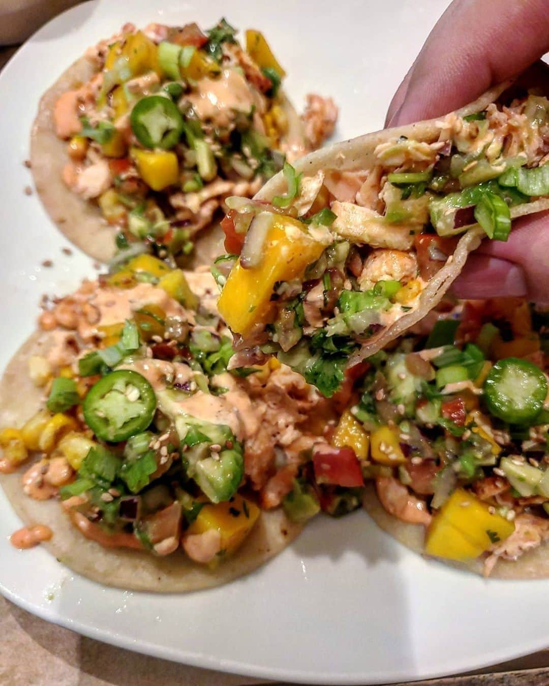 Flavorgod Seasoningsさんのインスタグラム写真 - (Flavorgod SeasoningsInstagram)「Mini Salmon Tacos With Mango and Avocado Salsa, corn and spicy mayo 🔥🔥🔥⁠ -⁠ By Customer: @roarbertoe⁠ -⁠ Add delicious flavors to any meal!⬇⁠ Click the link in my bio @flavorgod⁠ ✅www.flavorgod.com⁠ -⁠ Flavor God Seasonings are:⁠ ✅ZERO CALORIES PER SERVING⁠ ✅MADE FRESH⁠ ✅MADE LOCALLY IN US⁠ ✅FREE GIFTS AT CHECKOUT⁠ ✅GLUTEN FREE⁠ ✅#PALEO & #KETO FRIENDLY⁠ -⁠ #food #foodie #flavorgod #seasonings #glutenfree #mealprep #seasonings #breakfast #lunch #dinner #yummy #delicious #foodporn」9月21日 8時13分 - flavorgod