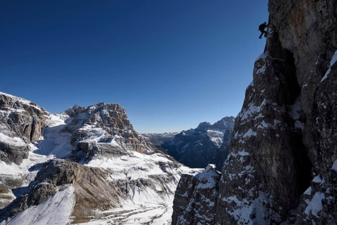 National Geographic Travelさんのインスタグラム写真 - (National Geographic TravelInstagram)「Photo by Robbie Shone @shonephoto / The Via Ferrata Delle Scalette climbs to the summit of Torre Toblino in the Italian Dolomites. This was an important Austrian observation post during WWI as the battles raged in the valleys below.」9月21日 9時05分 - natgeotravel