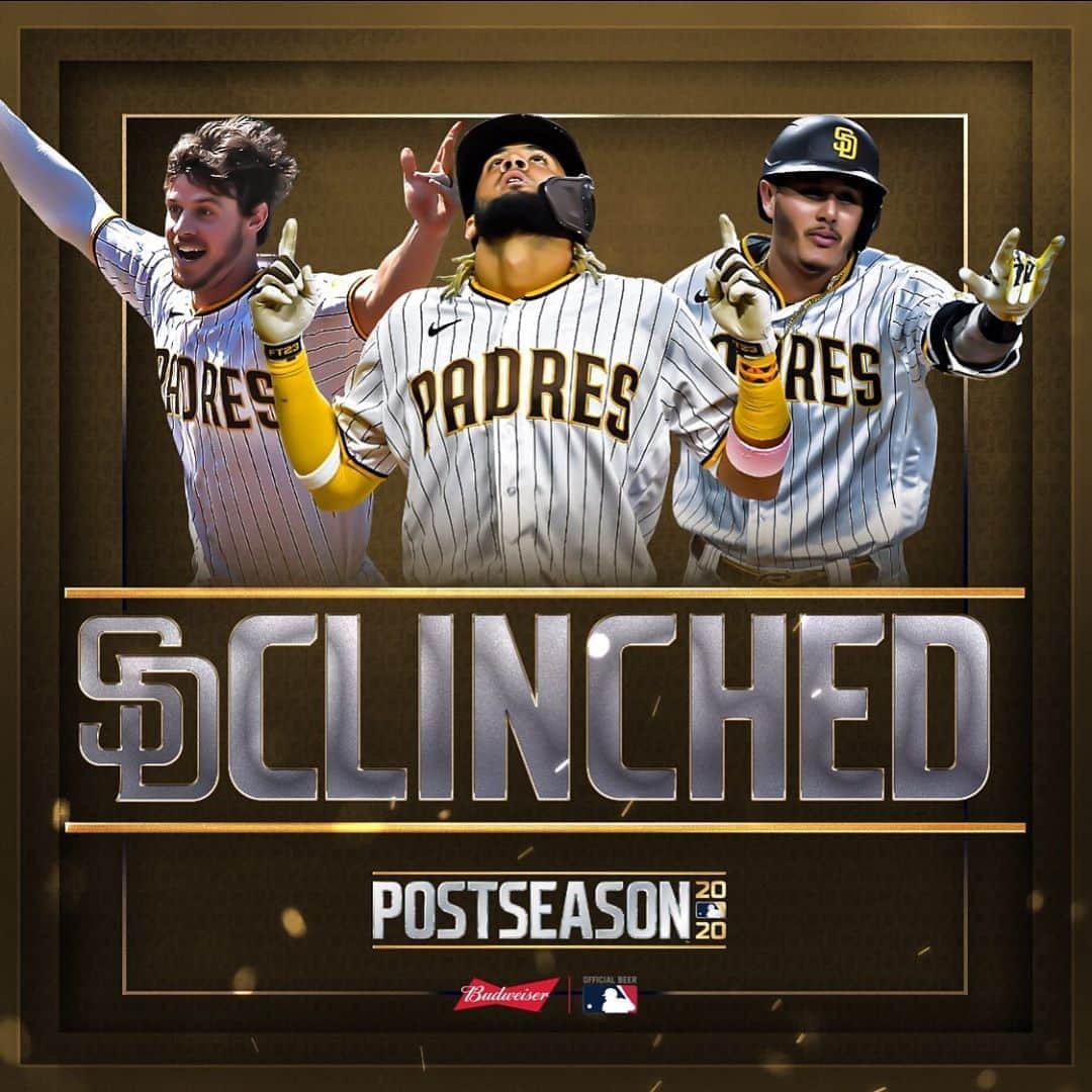 MLBさんのインスタグラム写真 - (MLBInstagram)「The Padres are back in the postseason for the first time since 2006. #CLINCHED」9月21日 9時16分 - mlb