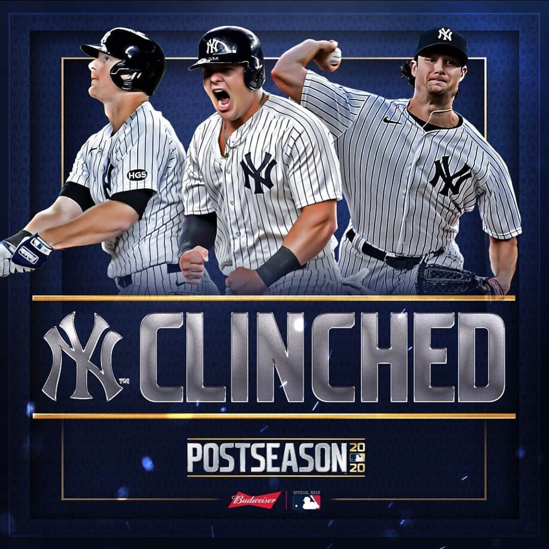 MLBさんのインスタグラム写真 - (MLBInstagram)「For the 4th straight season, the Yankees are in the postseason. #CLINCHED」9月21日 9時18分 - mlb