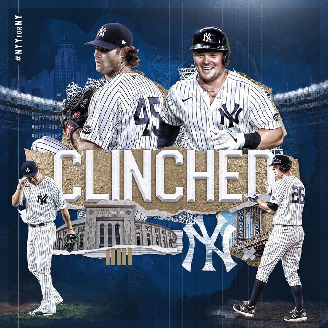 ニューヨーク・ヤンキースのインスタグラム：「Back to October. #NYYforNY」