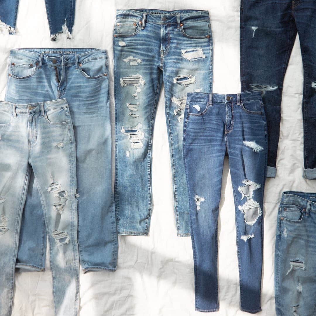のインスタグラム：「For him? For her? Light wash? Dark Wash? Skinny? Relaxed? Athletic? Distressed? Whatever you’re looking for, we got you covered 🙃」
