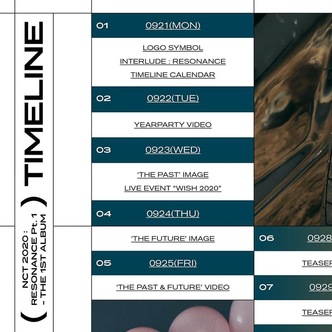 NCT DREAMさんのインスタグラム写真 - (NCT DREAMInstagram)「NCT 2020 : RESONANCE Pt. 1 TIMELINE  NCT 2020 The 1st Album 〖 NCT 2020 : RESONANCE Pt. 1 〗 Pre-order ➫ 2020.09.21  http://www.nct2020.com   #NCT2020 #RESONANCE #RESONANCE_Pt1 #NCT #NCT2020_RESONANCE #NCT127 #NCTDREAM #WayV」9月21日 10時02分 - nct_dream