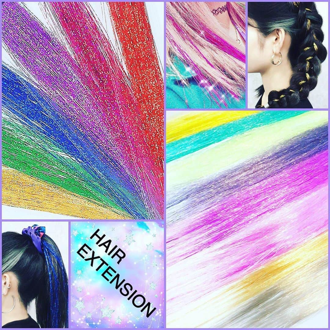 クレアーズのインスタグラム：「クレアーズオリジナル🦄ヘアエクステ＆ヘアティンセル🌈 . 普段のさりげないオシャレにもオススメなエクステピン✨ . ベストセラーのクレアーズのヘアエクステヘアティンセル🤩🌈 これは映えるぅぅ💛💙💜🖤❤️💗🧡💚 . パチンとピンを髪にはさんで留めるだけ❣️簡単に着脱できるエクステピンだよ😆 . 【300～500円+税】 . ※耐熱性ではありません。 . #claires #fashion #クレアーズ #ファッション #カワイイ #accessory #アクセサリー #トレンド #おしゃれ #プチプラ #ヘアエクステ #エクステピン #ヘアティンセル #ティンセル #ティンセルエクステ #ティンセルヘアー #イベントヘアアレンジ #運動会コーデ #文化祭コーデ #ダンスヘア#ダンスヘアアレンジ #編み込みアレンジ #編み込みエクステ #編み込みヘア #peeps #ピープス#ピープス女子 #ピープス女子になりたい #ピープスコーデ #ピープス系」