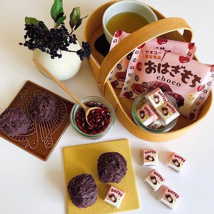 チロルチョコのインスタグラム：「【ヤオコーにて販売】﻿ チロルのおはぎもち（袋）のご紹介です👵﻿ 今日は敬老の日🎖﻿ ﻿ 日頃の感謝を込めて、おじいちゃんおばあちゃんにおはぎもちプレゼントしてみてはいかがでしょうか？😌﻿ ﻿ 子供から大人まで大好きなおはぎ👩‍🍳﻿ チロルのこだわりでおはぎの粒感を【粒もちグミ】で再現致しました🥰﻿ ﻿ 小豆風味ペーストで優しい甘さの和風チョコに仕上げています💁‍♀️﻿ ﻿ こちらは限定商品となります🙇‍♂️﻿ 予めご了承くださいませ🙇‍♂️﻿ ﻿ ﻿ ﻿ #tirol #tirolchoco #チロルチョコ #チロル #チョコレート #おやつタイム #chocolate #限定商品﻿ #おうちカフェ #おやつの時間  #chocolatelover  #shopチロルチョコ#おはぎ#敬老の日」