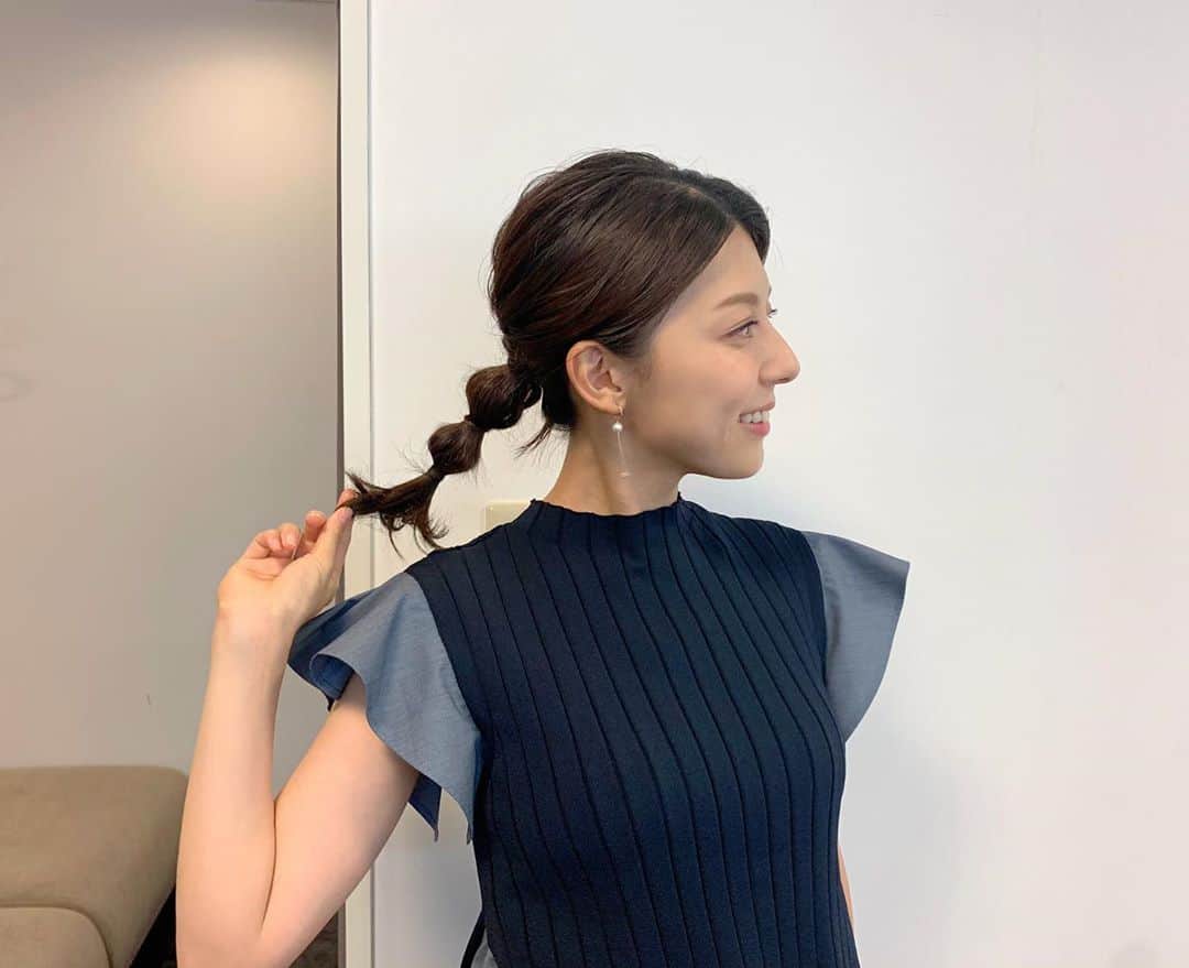 上村彩子さんのインスタグラム写真 - (上村彩子Instagram)「. ちなみに昨日の髪型は 玉ねぎ２つ。  #玉ねぎヘア」9月21日 12時42分 - saekokamimura