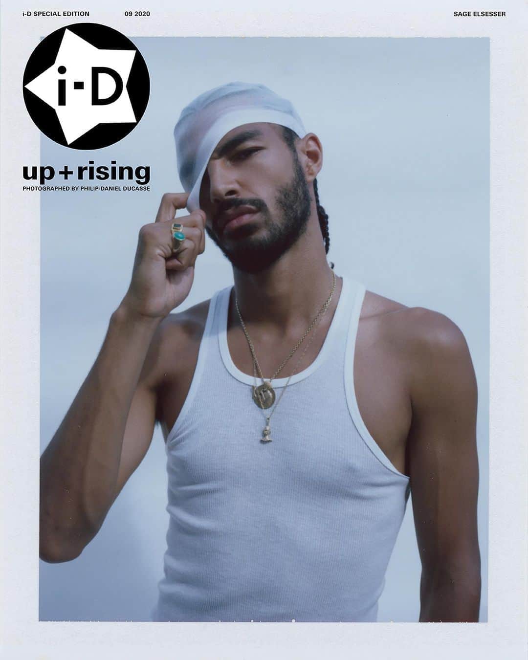 i-Dさんのインスタグラム写真 - (i-DInstagram)「@sageelsesser’s story appears in up + rising, a celebration of extraordinary Black voices, and the first chapter of i-D's 40th anniversary issue (1980-2020). ⁣⁣⁣ ⁣⁣⁣ Read Sage’s full story now, via link in bio.⁣⁣⁣ .⁣⁣⁣ .⁣⁣⁣ .⁣⁣⁣ Text #SageElsesser⁣⁣⁣ Photography @philipdanielducasse⁣⁣⁣ Styling @miltonmania⁣⁣⁣ Grooming @andreawilson_hair at Next Artists. Braids @tasha_worldofstylesfor The Chair Beauty Loft using The Chair Beauty Products. Editor in Chief + Creative Director @alastairmckimm⁣ Creative Direction, Art Direction and Editorial Design @LauraGenninger @Studio191ny⁣ Casting @samuel_ellis ⁣ Sage wears vest, necklaces and ring model’s own. Durag stylist’s own. Ring (little finger) @sewitsium.」9月22日 0時36分 - i_d