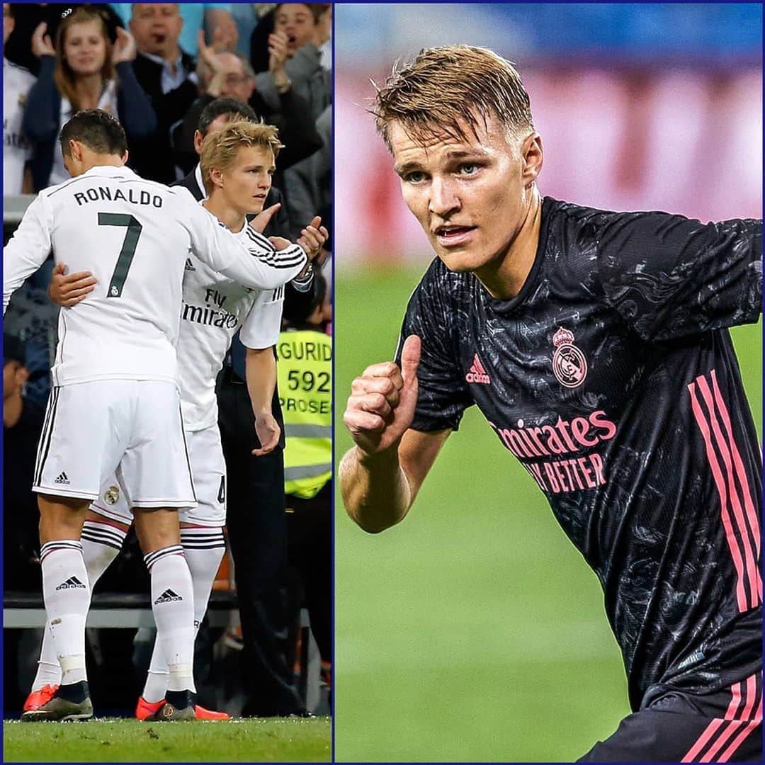UEFAチャンピオンズリーグさんのインスタグラム写真 - (UEFAチャンピオンズリーグInstagram)「In May 2015 @odegaard.98 was Madrid's youngest ever player when he was subbed on for @Cristiano... 🙌 ...This weekend he made his first start! 🤯」9月22日 1時09分 - championsleague