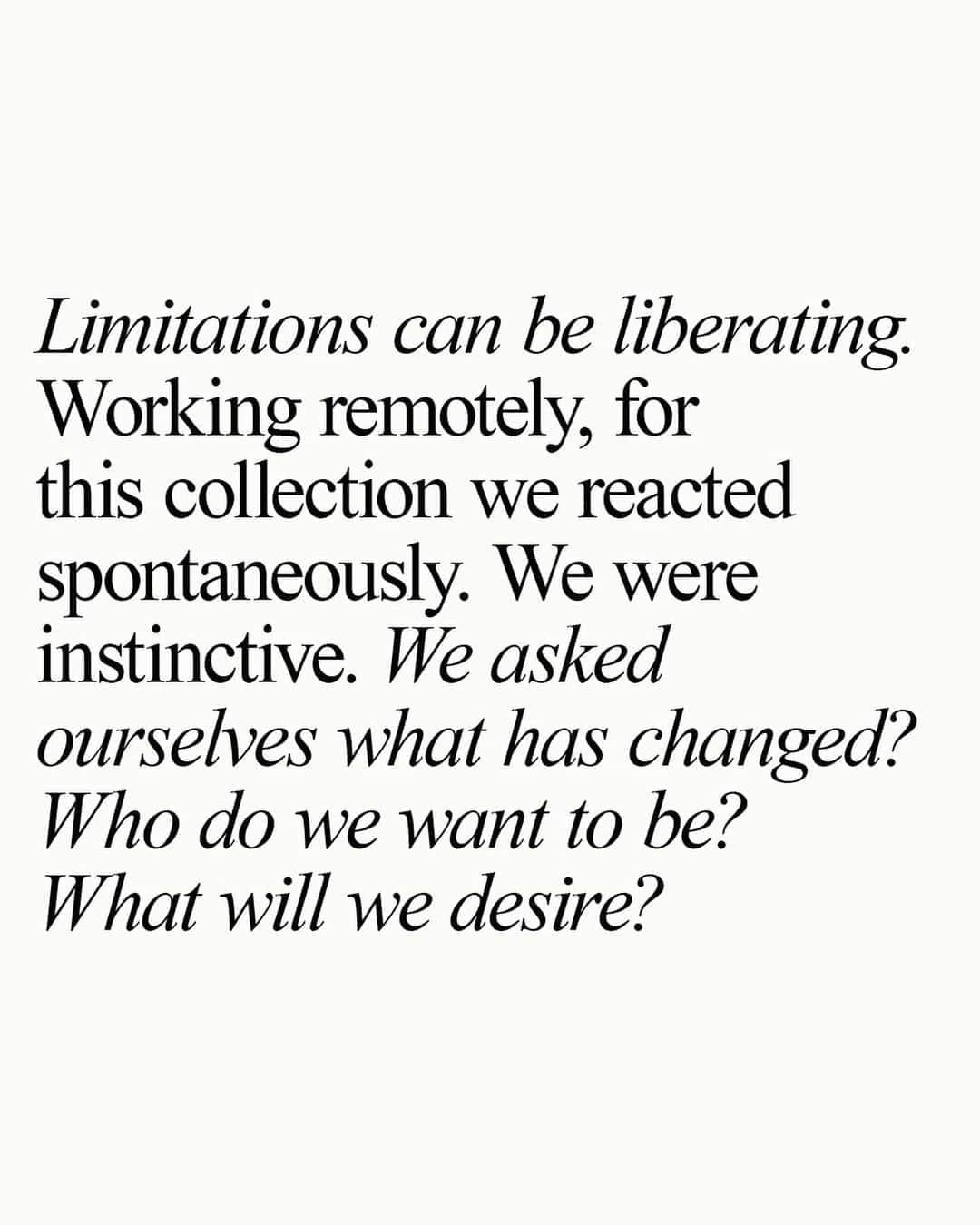 ヴィクトリアベッカムさんのインスタグラム写真 - (ヴィクトリアベッカムInstagram)「Limitations can be liberating. #VBSS21.   Today • 2.45pm BST • victoriabeckham.com」9月21日 17時04分 - victoriabeckham