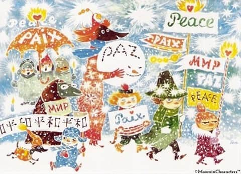 ムーミンさんのインスタグラム写真 - (ムーミンInstagram)「❤️ It's the International Day of Peace❤️  #Moomin #ToveJansson #unicef #peaceday #love」9月21日 17時19分 - moominofficial
