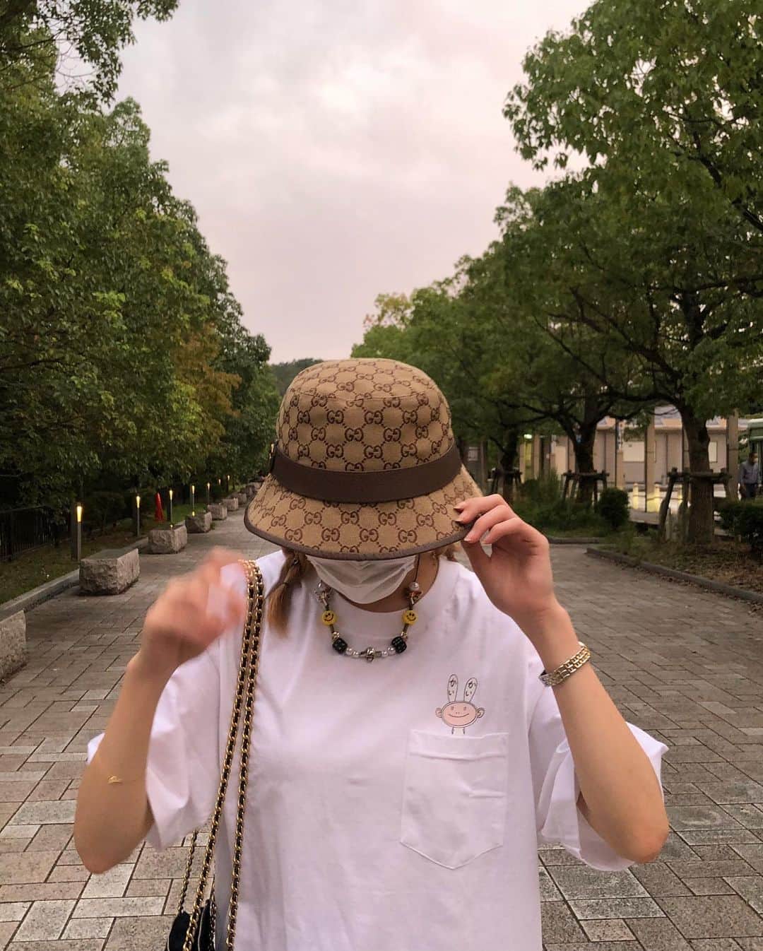 玉川来夢さんのインスタグラム写真 - (玉川来夢Instagram)「KAIKAIKIKI❤️ 友達が色違いでお揃いでくれたので 嬉しくて❤️ 私はお揃い！とか真似していい？とか言われるのすごい好き☺️ #kaikaikiki #prada #lilybrown #chanel #cherry #salute」9月21日 17時37分 - ramu_tamagawa