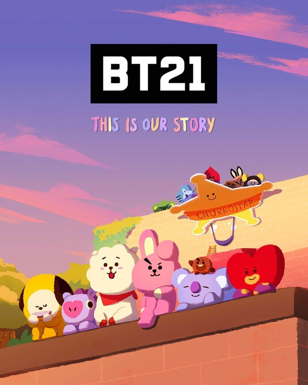 BT21 Stars of tomorrow, UNIVERSTAR!のインスタグラム