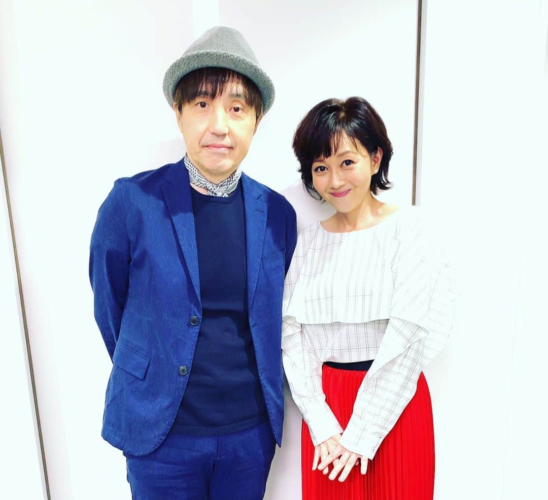 鶴久政治のインスタグラム：「デビュー記念日は、浅香唯さんとの仕事でした。楽しい現場での1日になりました」