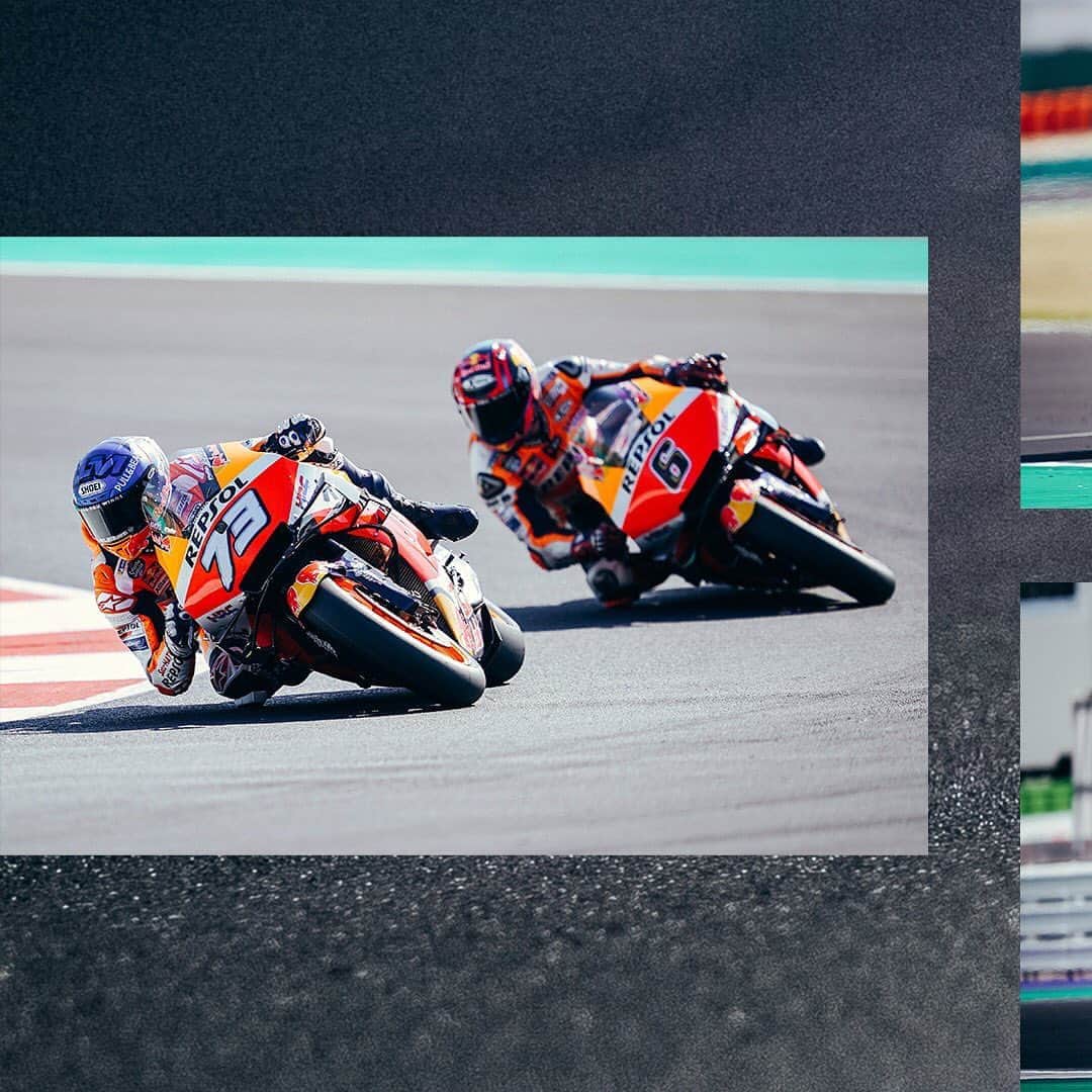 レプソル・ホンダのインスタグラム：「7️⃣3️⃣ 6️⃣The (2) Week That Was ⬅️⬅️ ⠀⠀⠀⠀⠀⠀⠀⠀⠀ #LastWeek #SanMarinoGP #EmiliaRomagnaGP #MotoGP #RidingForThem #MotoGPIsBack #MotoGP #AM73 #AlexMarquez73 #SB6 #StefanBradl #Repsol #Honda #RepsolHonda #HRC #RC213V #ThePowerOfDreams #Racing #Motorcycle #Team #OneHeart」