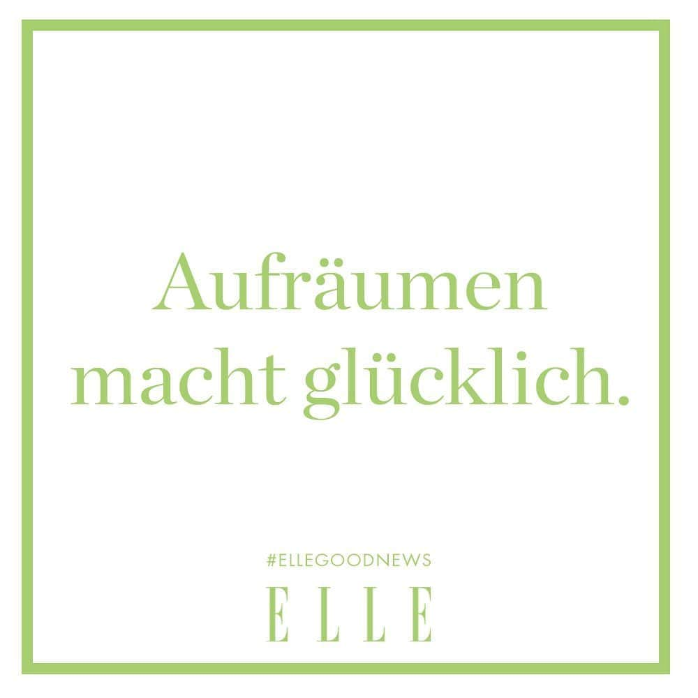 ELLE Germanyさんのインスタグラム写真 - (ELLE GermanyInstagram)「"Magic Cleaning" nennt es der Aufräum-Profi Marie Kondo – und tatsächlich kann es ein befreiendes Gefühl sein, sich von angestautem Kram zu trennen. Während man zunächst alles ausmistet, was man eigentlich gar nicht benötigt, ordnet man im Anschluss seine Habseligkeiten neu. Das führt nicht nur zu einem ordentlichen Zuhause, sondern sorgt dafür, dass man sich nur noch mit Dingen umgibt, die einen wirklich glücklich machen. #ellegoodnews #mariekondo #cleanspacecleanmind #glücklich」9月21日 18時59分 - ellegermany