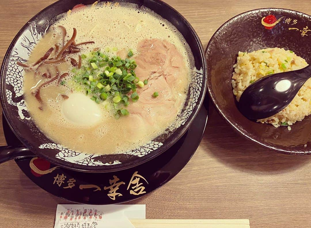 なごむさんのインスタグラム写真 - (なごむInstagram)「※ 先日の博多。  豚骨ラーメンと半チャーと替玉。  #だってこの日は夜しか食べてないから #カロリーを取り戻す」9月21日 19時07分 - matsumotoooooo