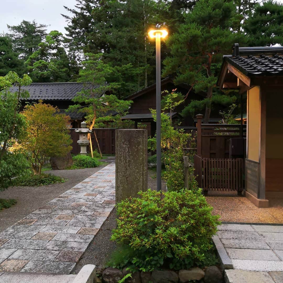 Miyu Toyonagaさんのインスタグラム写真 - (Miyu ToyonagaInstagram)「☘️Lost in Kanazawa.  小京都というにふさわしい情緒ある街並み。  風情ある石畳の道や出格子の町家、 復元された茶屋や酒場が並び、昔懐かし雰囲気を漂わせています。  金箔スイーツばっちり食べてきました🍦  夜は兼六園・金沢城近くにある"玉泉邸"へ。  趣溢れる720坪ある庭園での食事は最高でした☘️ 左へスワイプ👈  tops: ##fifth#フィフス bottom:#calzedonia #カルツェドニア bag:#adeam#アディアム Shoes:#lecoqsportif」9月21日 20時17分 - miyu_toyonaga