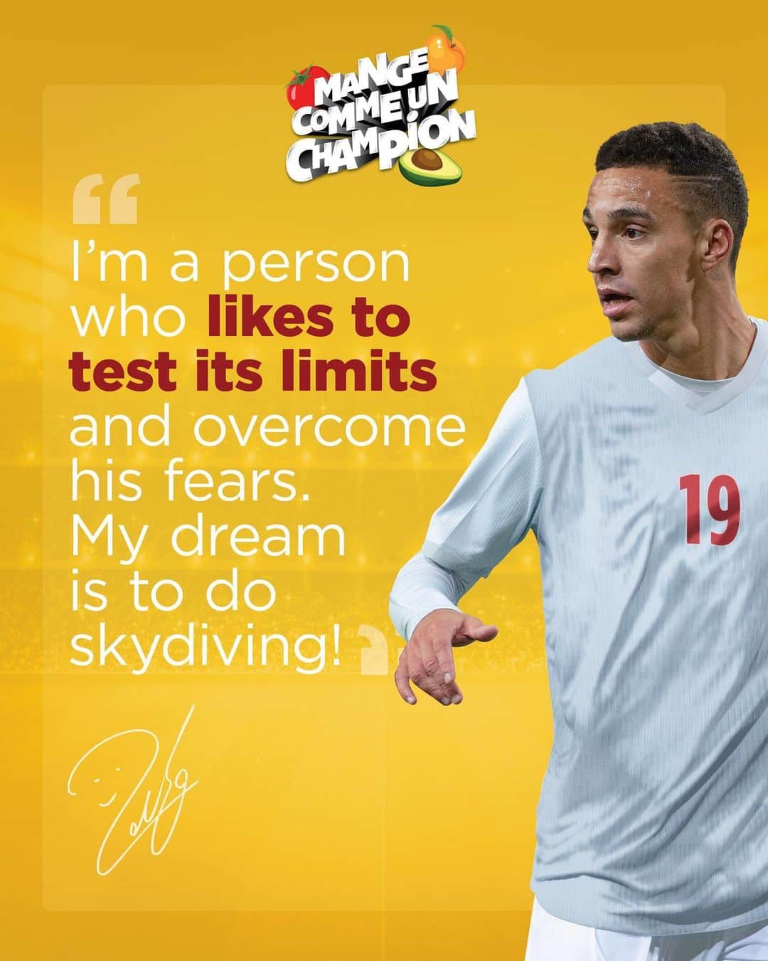 ロドリゴ・モレノ・マチャドのインスタグラム：「One of the secrets to success is to have a healthy eating. Find my favorite recipe in the #MangeCommeUnChampion collector's album and download the application so you won't miss any secrets!   #Football #HealthyFood #Recette #ActForFood #MangerSain」
