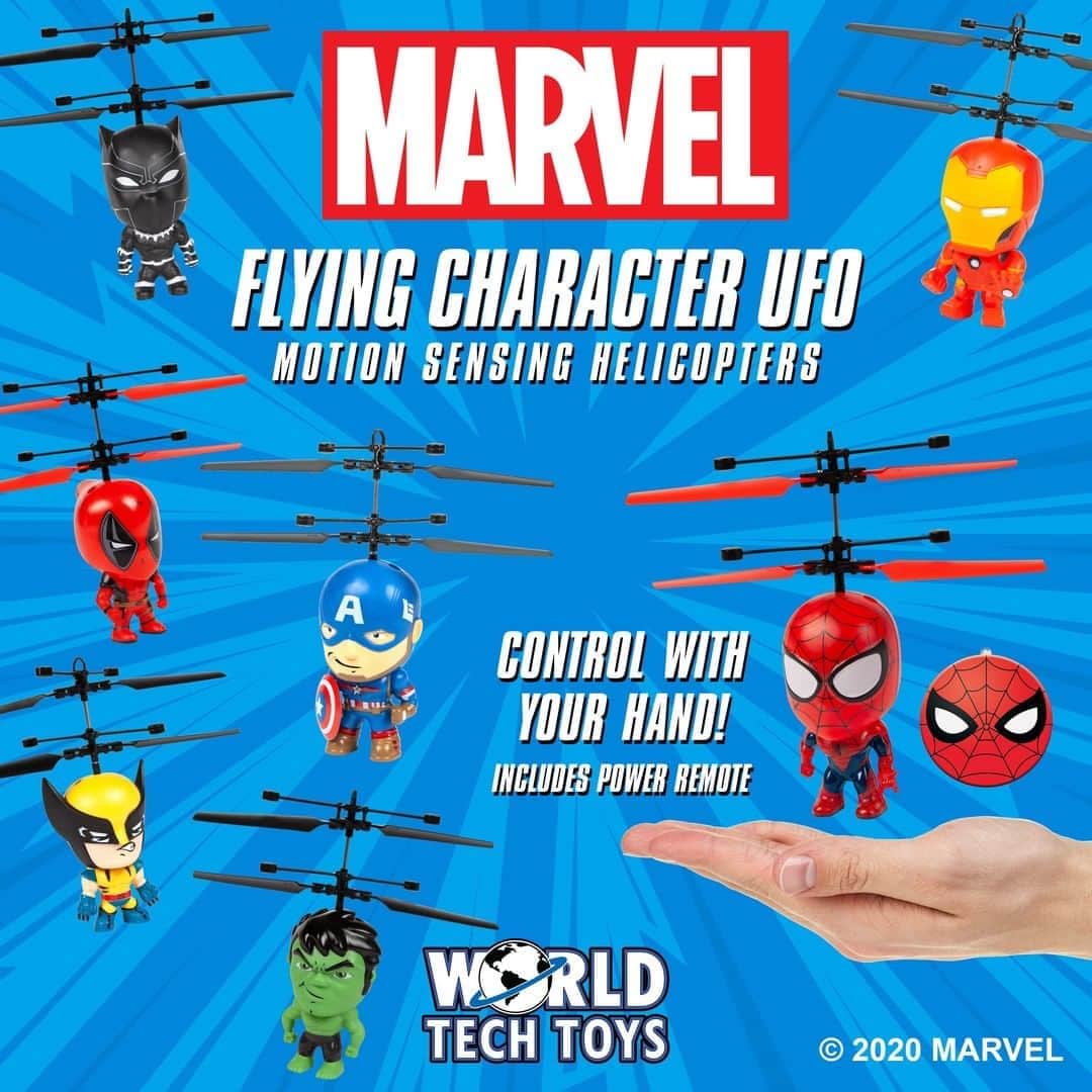 Marvel Entertainmentさんのインスタグラム写真 - (Marvel EntertainmentInstagram)「Soar through the skies with your favorite characters with @worldtechtoys helicopters! 🚁: worldtechshop.com」9月21日 21時00分 - marvel