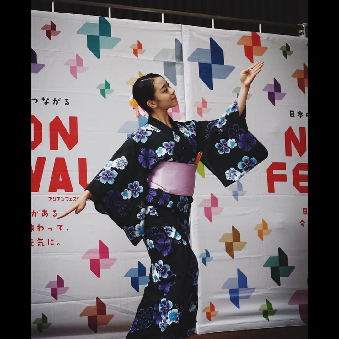 小橋 みなみのインスタグラム：「NIPPON FESTIVAL 🇯🇵  #japanesetraditionaldance #日本舞踊 代表としての最後の舞台だったり‥😳 そう考えると‥🥺♥️」