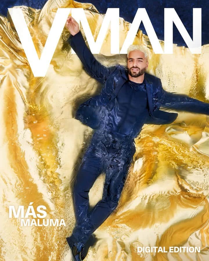 ニコラ・フォルミケッティのインスタグラム：「@maluma for @vman ⭐️  Photography: @danielclavero Fashion Direction: @nicolaformichetti  Maluma wears @CALVINKLEIN」