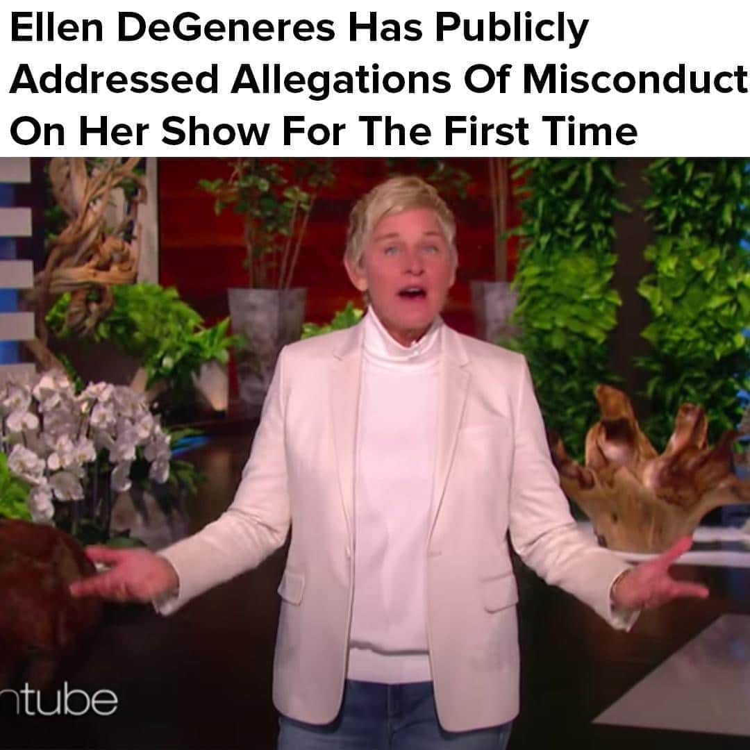 BuzzFeedさんのインスタグラム写真 - (BuzzFeedInstagram)「From @buzzfeednews: "This is the first time DeGeneres has publicly addressed viewers since BuzzFeed News reported on dozens of current and former employees who said executive producers on the show engaged in rampant sexual misconduct and harassment." Read the full story in the link in bio.」9月21日 23時30分 - buzzfeed