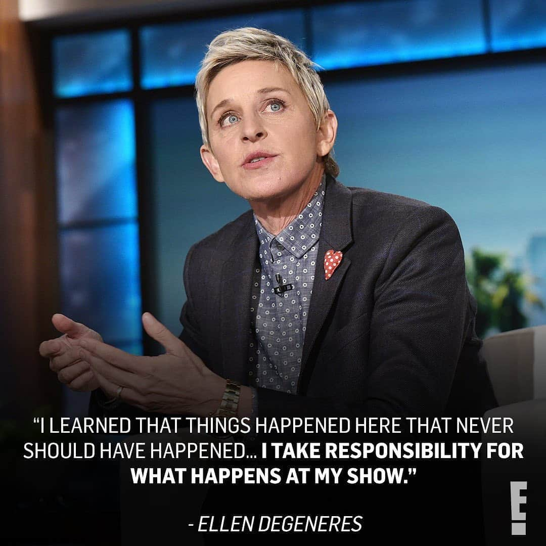 E! Onlineさんのインスタグラム写真 - (E! OnlineInstagram)「Ellen DeGeneres addressed the toxic work environment claims about her show, as well as the claims that she’s not who she appears to be on TV. Her plan for the future of #TheEllenShow and her thoughts on being the “Be Kind Lady” are at the link in our bio. (📷: Getty)」9月21日 23時34分 - enews