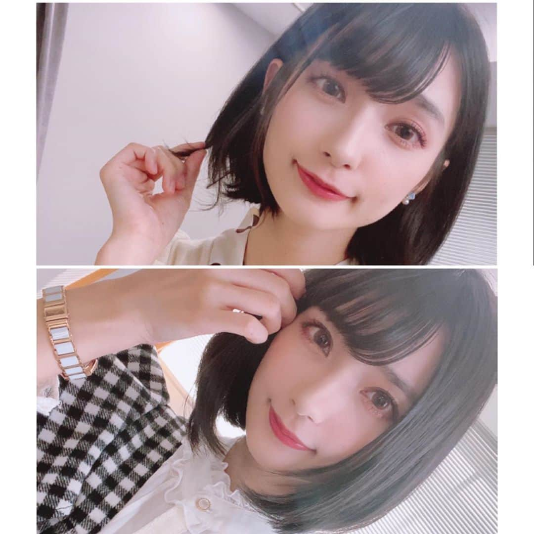 高野麻里佳さんのインスタグラム写真 - (高野麻里佳Instagram)「. . 横髪で小顔矯正の術（応急処置） ビフォーアフター . 最近涼しくて、朝も夜帰ってからもずーっとお布団にこもってしまう。 . あったかーいってなるのが心地いいんじゃ〜 . そんなダラダラで蓄えられたぷくぷく頬肉を、撮影のためにどうしたらマシに見えるか考えておりました…。 . 今月末はライブもあるしシャキッとしなきゃなぁ…みんなで楽しい時間…過ごしたいもんなぁ…そんなみんなの思い出に残る私は少しでも綺麗でいたいもんね… . 健康的に、俺はなる！ . .」10月6日 16時54分 - marika_kohno