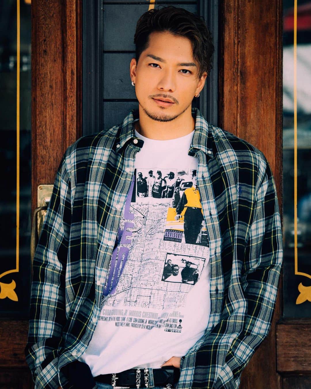 野替愁平のインスタグラム：「📸 @cherrychillwill  👕 @chap1985  💇‍♂️ @continue_toshiyasuoki  SPECIAL THX @mr.brothers_cutclub」