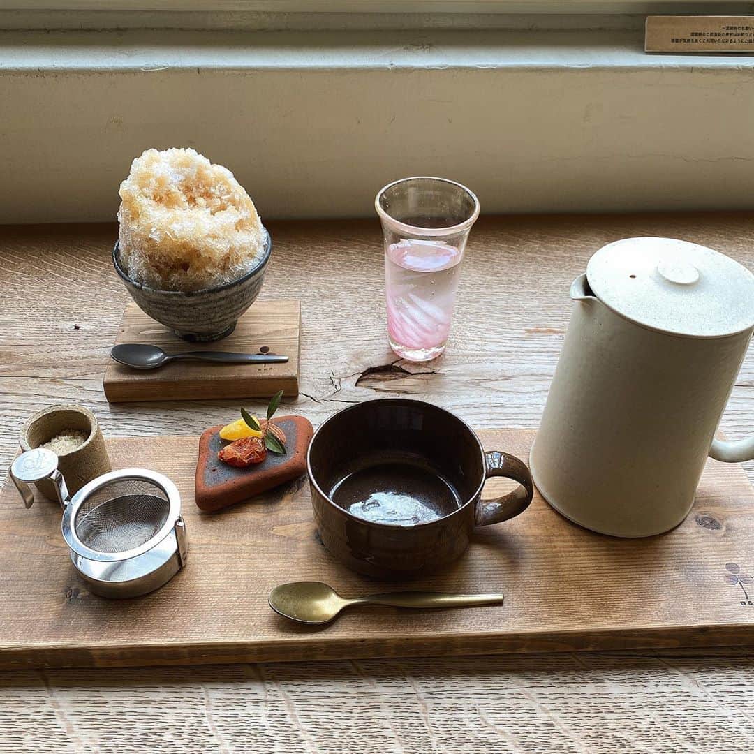 筒井愛実さんのインスタグラム写真 - (筒井愛実Instagram)「． @tamaki_iam とwadへ☻ 今まで🍧そんなに興味なかったけど、とっても美味しくて感動🥺 焼き餅とほうじ茶ラテも美味しかった♡ 器も1つ1つ可愛いかったなー🍵 ． #wad #心斎橋カフェ」9月22日 9時56分 - manamin_158cm