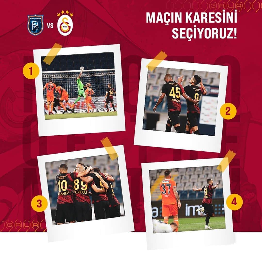 ガラタサライSKさんのインスタグラム写真 - (ガラタサライSKInstagram)「📸 M. Başakşehir-#Galatasaray karşılaşmasında maçın karesi sizce hangisi? ❓ #BŞKvGS」9月22日 2時04分 - galatasaray