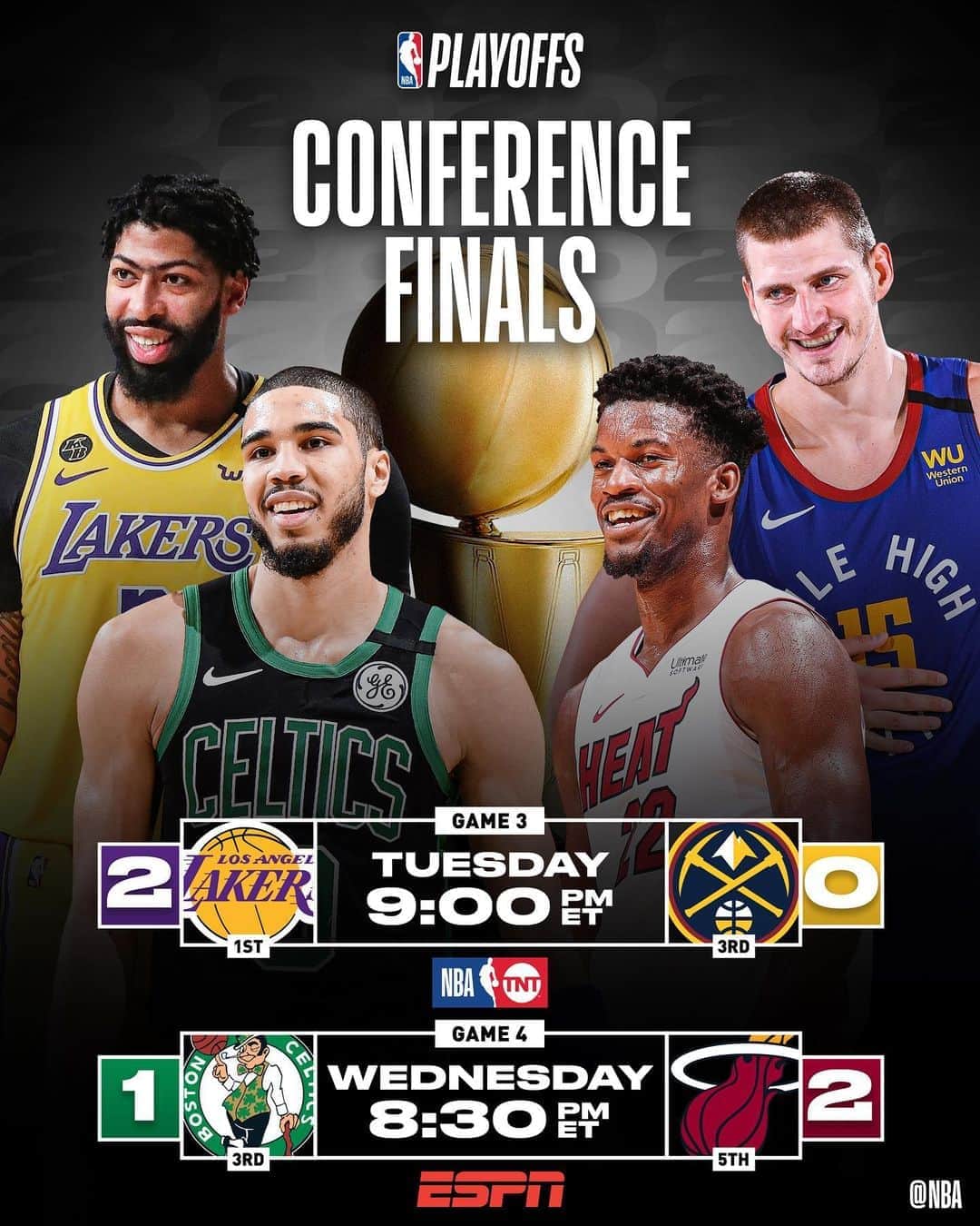 NBAさんのインスタグラム写真 - (NBAInstagram)「Conference Finals action continues TUESDAY night!」9月22日 2時29分 - nba