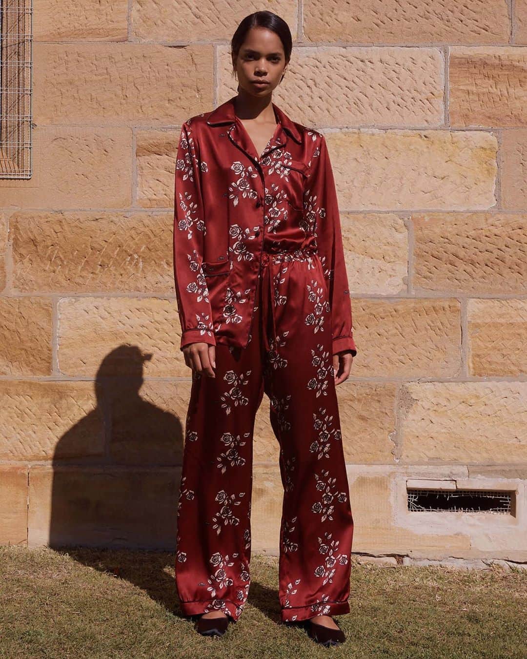 Fashion Weekのインスタグラム：「Dreamy ☁️ The perfect silk set from @macgrawlove's latest collection. To see the digital presentation for #NYFW September 2020, head to nyfw.com」