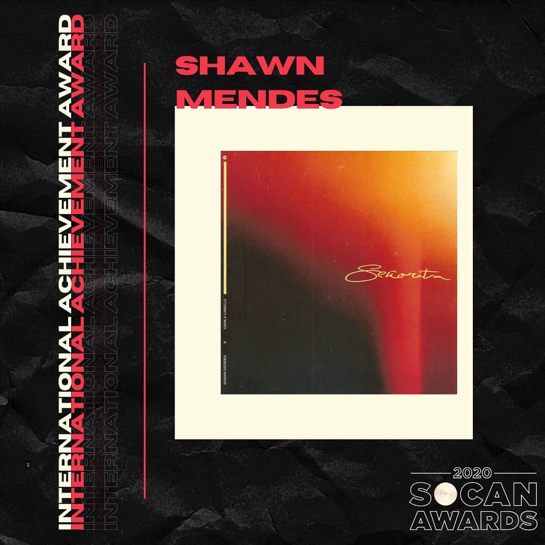 SOCANさんのインスタグラム写真 - (SOCANInstagram)「@Shawnmendes is the most-awarded #socanmember in a single year with five awards! He takes two Special Achievement Awards including Songwriter of the Year - Performer and SOCAN International Achievement Award. 🏆 #2020socanawards #shawnmendes #mendesarmy」9月22日 3時27分 - socanmusic
