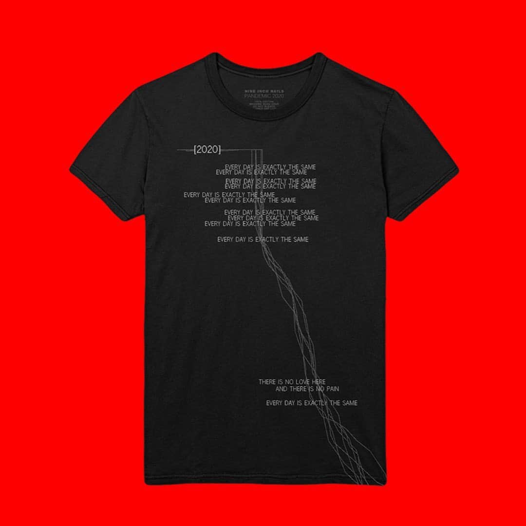 ナイン・インチ・ネイルズさんのインスタグラム写真 - (ナイン・インチ・ネイルズInstagram)「Nine Inch Nails presents the 2020 Pandemic Collection, available for a very limited time only. This collection of re-takes re-flects our anxiety and anger during this unprecedented time.   Link to shop collection in bio.」9月22日 4時07分 - nineinchnails
