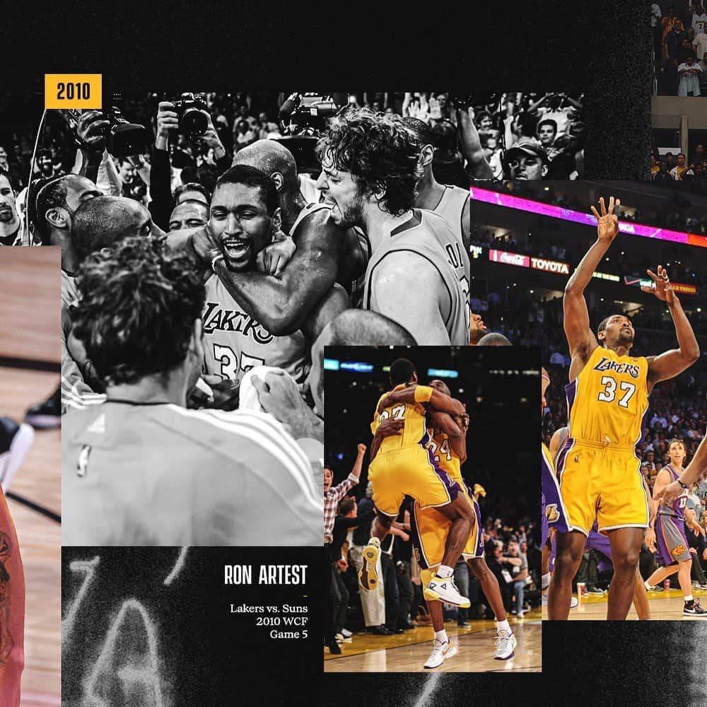 Los Angeles Lakersさんのインスタグラム写真 - (Los Angeles LakersInstagram)「Only 7 Lakers have ever won a playoff game at the buzzer. Welcome to the club, @antdavis23.」9月22日 5時20分 - lakers