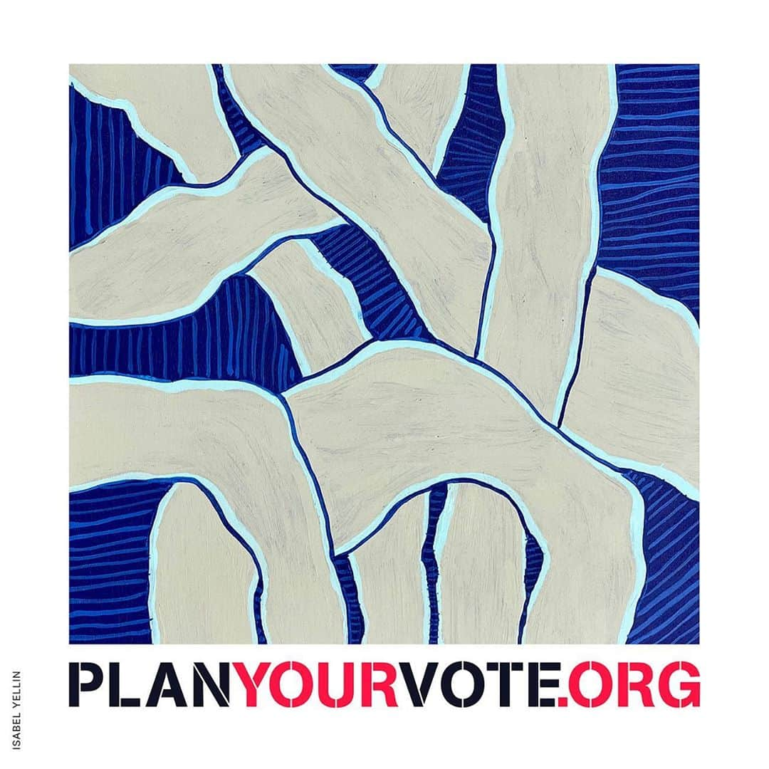 ジェニー・スレイトのインスタグラム：「PLAN YOUR VOTE is a 2020 artist initiative that brings together our creative community to offer all the voting resources you need to exercise your rights. Now, more than ever, it's urgent to #PLANYOURVOTE. Go to PlanYourVote.org to register and more. @PlanYourVote @isayell #PlanYourVote #isabelyellin #VoteDotOrg #Vote #VoteReady #Vote2020」