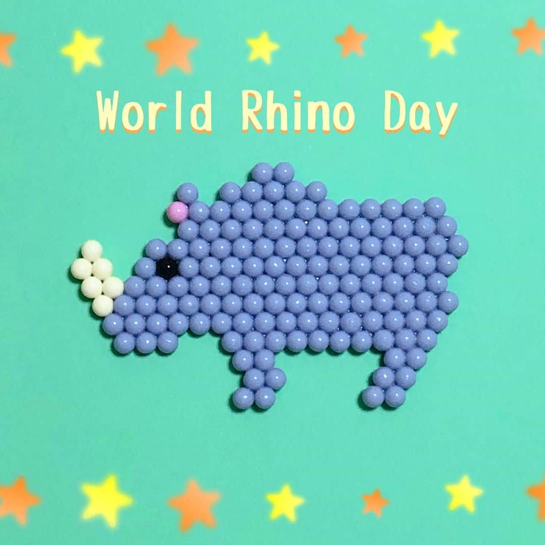 アクアビーズ公式さんのインスタグラム写真 - (アクアビーズ公式Instagram)「9月22日は『世界サイの日（World Rhino Day）』。 アクアビーズでサイを作ってみました🦏 . 動物園などでおなじみのサイですが、絶滅の危機に瀕しています。 アクアビーズで世界の動物を作ってみることで、なかなか身近に感じることの難しい、地球環境や多様性について、親子で考えてみてはいかがでしょうか。 . #アクアビーズ #aquabeads #ビーズ #beads #サイ #世界サイの日 #worldrhinoday #9月22日 #rhino #rhinoceros」9月22日 11時17分 - epoch1958_jp