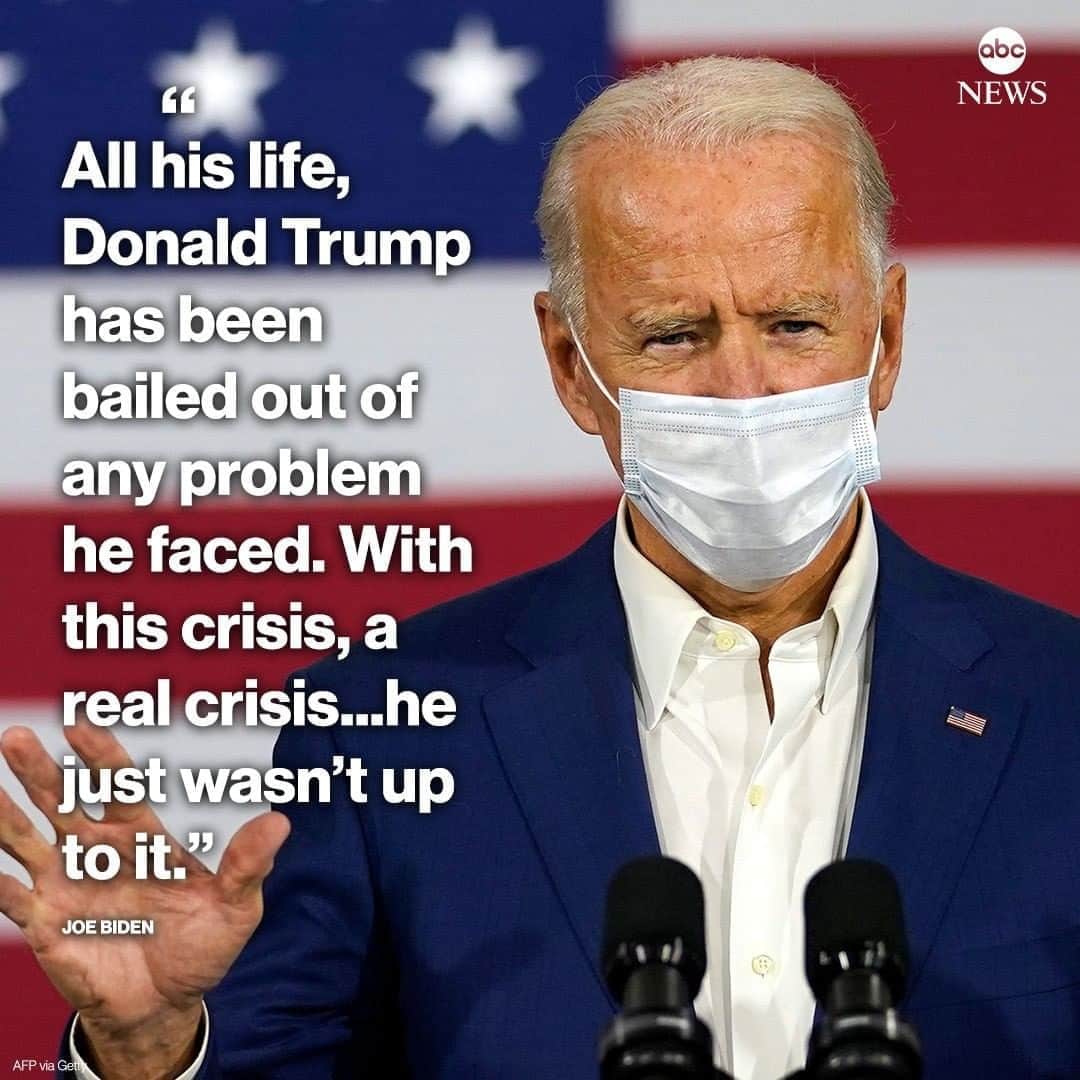 ABC Newsさんのインスタグラム写真 - (ABC NewsInstagram)「Joe Biden: "Trump panicked. The virus was too big for him." #joebiden #donaldtrump #covid19 #coronavirus #politics」9月22日 5時51分 - abcnews
