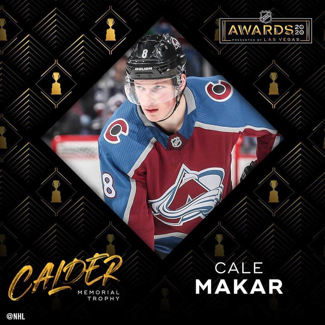 NHLさんのインスタグラム写真 - (NHLInstagram)「The League's top rookie and Calder Memorial Trophy winner in 2019-20 is @calemakar_‼️ #NHLAwards」9月22日 7時36分 - nhl