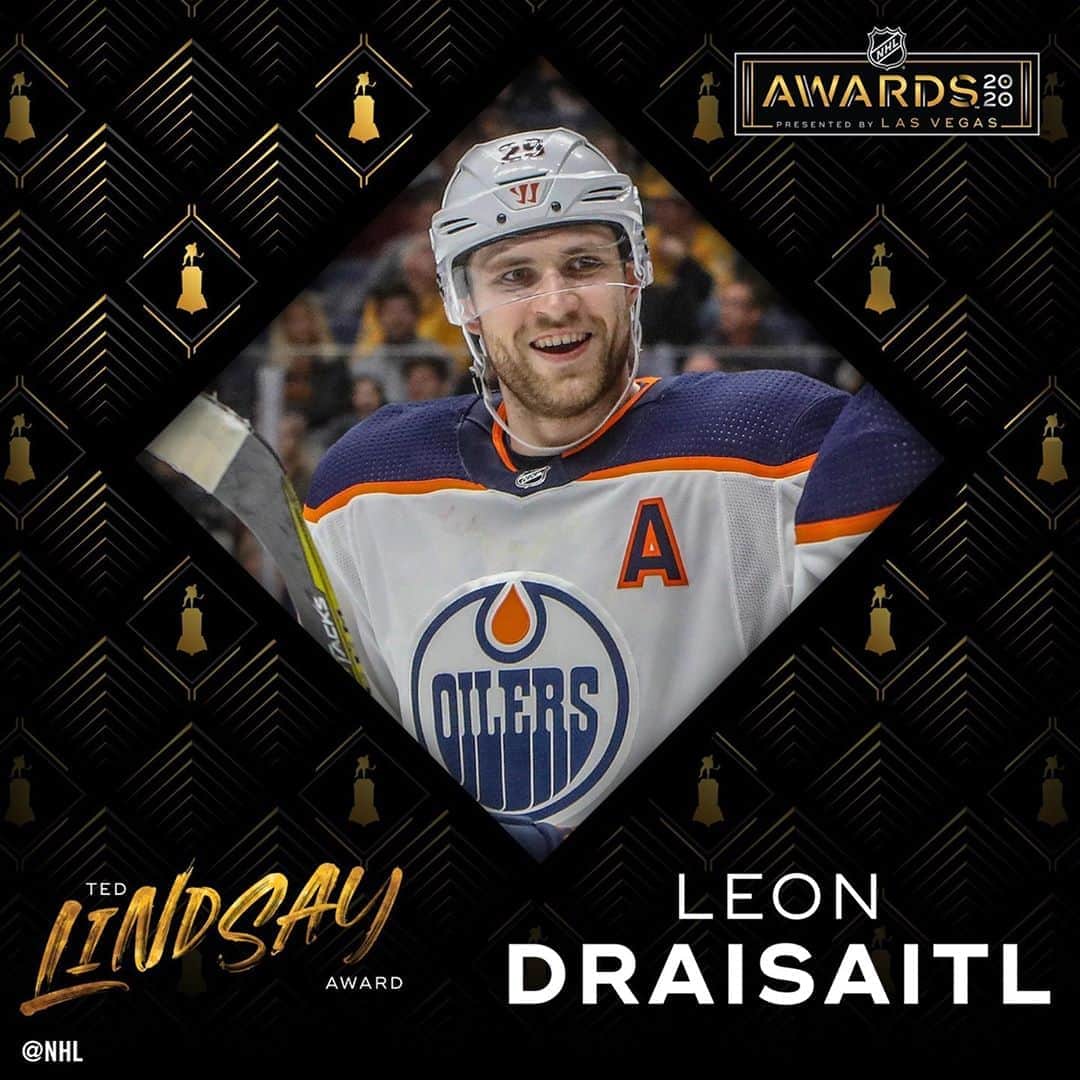 NHLさんのインスタグラム写真 - (NHLInstagram)「Leon Draisaitl (@drat_29) has captured his first Ted Lindsay Award as the League's most outstanding player. #NHLAwards」9月22日 7時39分 - nhl