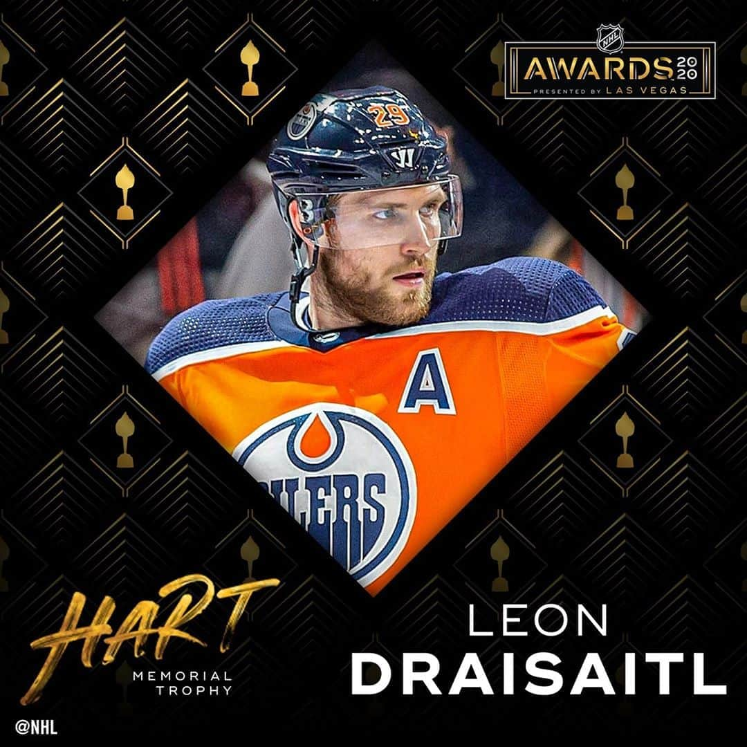 NHLさんのインスタグラム写真 - (NHLInstagram)「43 goals. 67 assists. 110 points.  Leon Draisaitl (@drat_29) is taking home the Hart Trophy! #NHLAwards」9月22日 7時58分 - nhl