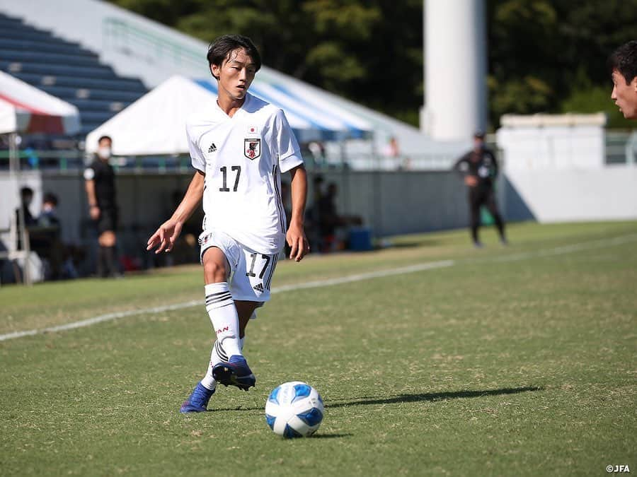 日本サッカー協会さんのインスタグラム写真 - (日本サッカー協会Instagram)「【MATCH PHOTO】2020 #SBSカップ ドリームユースサッカー　#U16日本代表 1-3 清水エスパルスユース  ⌚9/21（月）14:00KO 40分ハーフ 静岡県草薙総合運動場球技場 ※無観客試合  [得点経過] 10'　失点 18'　失点 43'　失点 60'　内藤大和  GK 1　 #宮本流維 （名古屋グランパスU-18）  DF 2　 #石川晴大　（清水エスパルスユース） 3　 #杉田隼 (C)　（横浜FCユース） 4　 #行德瑛　（静岡学園高）  ⇒75' 24　#池谷銀姿郎　（横浜FCユース） 17　#齋藤晴　（JFAアカデミー福島U-18）  ⇒HT 16　#植田悠太　（京都サンガF.C.U-18）  MF 5　 #梶浦勇輝　（FC東京U-18）  ⇒62' 7　#大迫塁　（神村学園高） 8　 #北野颯太　（セレッソ大阪U-18）  ⇒62' 18　#楢原慶輝　（サガン鳥栖U-18） 14　#福井太智　（サガン鳥栖U-18）  ⇒HT' 19　#坂井駿也　（サガン鳥栖U-18）  ⇒75' 21　#桒原陸人　（ガンバ大阪ユース） 22　#橋本陸斗　（東京ヴェルディジュニアユース）  ⇒53' 11　#髙橋隆大　（静岡学園高）  FW 9　 #南野遥海　（ガンバ大阪ユース）  ⇒75' 15　#山崎太新　（横浜FCユース） 25　#福田師王　（神村学園高）  ⇒HT 10　#内藤大和　（ヴァンフォーレ甲府U-18）  SUB 12　#森脇真一　（ジュビロ磐田U-18） 23　#齋藤朝陽　（FC東京U-15深川） 6　#溝口修平　（鹿島アントラーズユース） 13　#田代紘　（ヴィッセル神戸U-18） 20　#土肥幹太　（FC東京U-18）  監督 #森山佳郎  >>NEXT MATCH 3位決定戦 ⌚9/22（火祝）11:00KO 🆚静岡ユース 📍草薙総合運動場 陸上競技場 ※無観客試合 📺DoGA▸Sでライブ配信  #daihyo #jfa」9月22日 8時12分 - japanfootballassociation