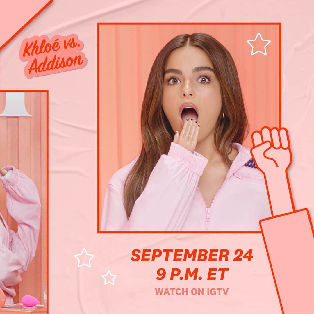 ipsyさんのインスタグラム写真 - (ipsyInstagram)「💄Save The Date💄 Thursday 9/24 at 9 p.m. ET on our IGTV, @khloekardashian and @addisonraee will cut-crease and contour in the tiniest glam battle ever. Raise a tiny hand 🤚if you’ll be tuning in!  #IPSY #IPSYMakeOffs」9月22日 9時19分 - ipsy